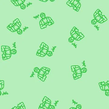 Drone pilot drone line seamless pattern Stock Illustration