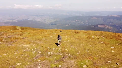 Drone pilot in the mountains Stock-Footage 252942100