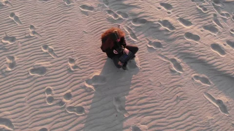 Drone pilot from the sky - Baltic Sea, Fast Aerial Footage Stock Footage 130224056