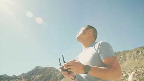 Drone Pilot Sunny Stock Footage 82273918