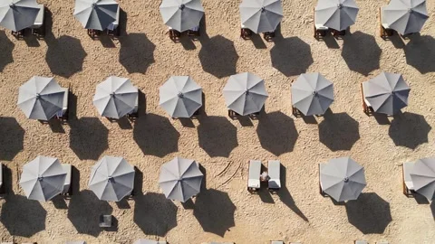 Drone point of view at amazing beach at ocean coastline Stock Footage 311942940