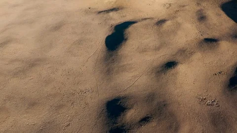 Drone point of view of a sunrise in the desert Stock Footage 111833503