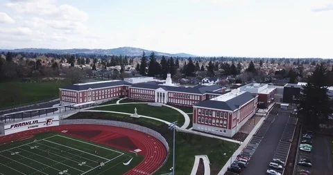 Drone - Portland School 4 Stock Footage 106435510