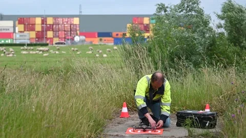 Drone pre-flight Stock Footage 156505842