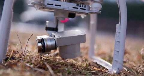 Drone preparation slow motion Stock Footage 71352631