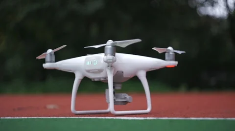 A drone preparing for a flight Stock Footage 68299566