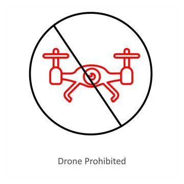 Drone prohibited Stock Illustration