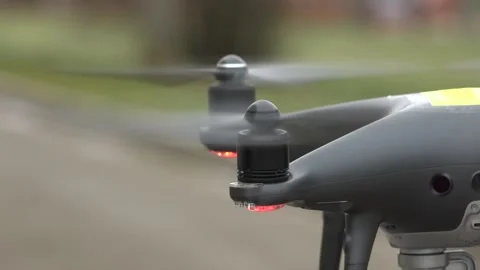 Drone propellers close-up Stock Footage 146306503