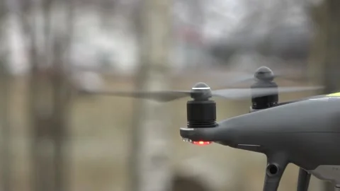 Drone propellers close-up Stock Footage 146306538