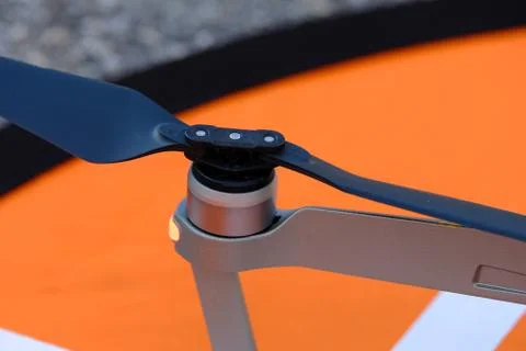 Drone propellers close up Stock Photos