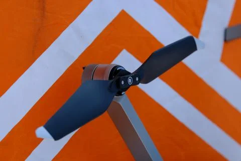 Drone propellers close up Stock Photos