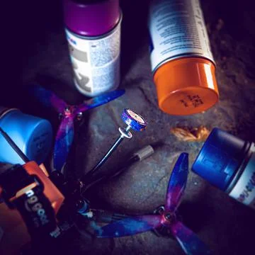 Drone propellers Stock-Fotos