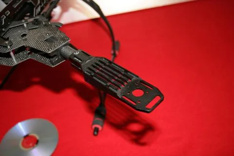 Drone prototype in the production line awaiting to be assembled with electronics Stock Photos