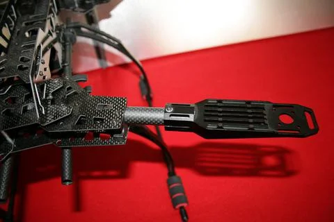 Drone prototype in the production line awaiting to be assembled with electronics Stock Photos