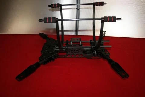 Drone prototype in the production line awaiting to be assembled with electronics Stock Photos