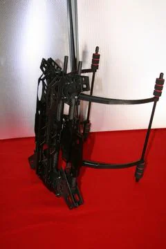 Drone prototype in the production line awaiting to be assembled with electronics Foto stock