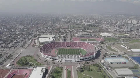 Drone Pulling Back And Ascending Revealing Santiago City And Andes Mountains Stock Footage 344913922