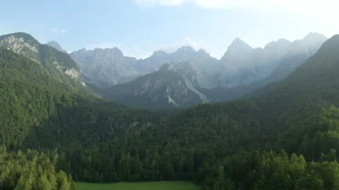 Drone Push Back Shot Of Beautiful Nature Scenery Stock Footage 135579326