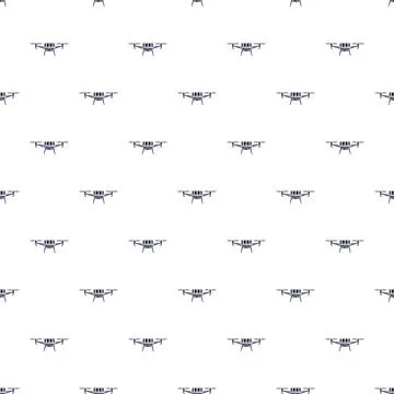 Drone quadcopter aerial flying technology seamless pattern Stock Illustration