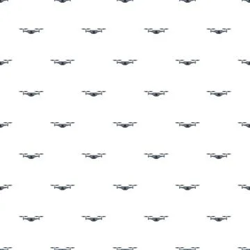 Drone quadcopter aerial technology seamless pattern 스톡 일러스트