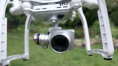 Drone Quadcopter Camera Gimbal Operating Stock Footage 80533140