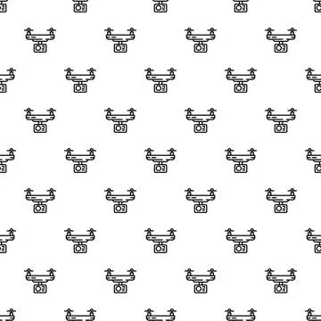Drone quadcopter camera seamless repeating pattern background 스톡 일러스트