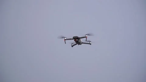 Drone quadcopter with digital camera Stock Footage 158992811
