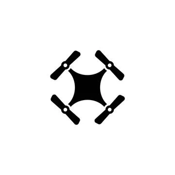 Drone Quadcopter Flat Vector Icon Drone Quadcopter. Flat Vector Icon. Simp... 스톡 사진