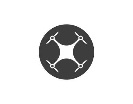 Drone, quadcopter icon. Vector illustration, flat design. Stock Illustration