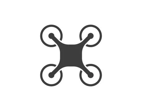 Drone, quadcopter icon. Vector illustration, flat design. Stock-Illustration