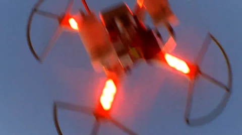 Drone Quadcopter Overhead #2 Climbs to Speck in Sky Stock Footage 38015257