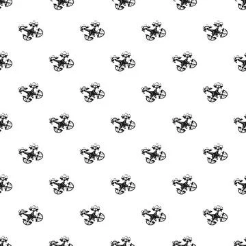 Drone quadcopter security technology flying seamless pattern 스톡 일러스트