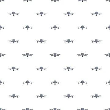Drone quadcopter technology repeat pattern background 스톡 일러스트