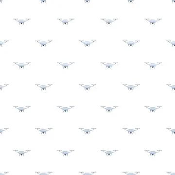 Drone quadcopter technology repeat seamless pattern background 스톡 일러스트