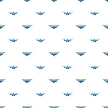 Drone quadcopter technology seamless pattern on white background Illustrazione stock