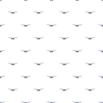 Drone quadcopter technology seamless pattern design 스톡 일러스트
