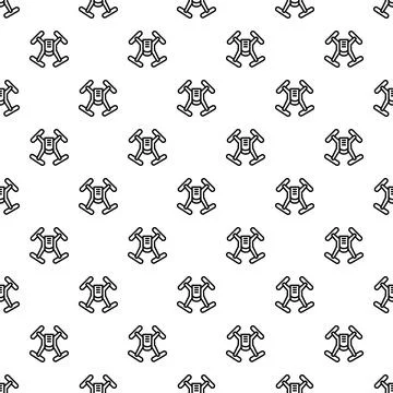 Drone quadcopter technology seamless pattern design Illustrazione stock