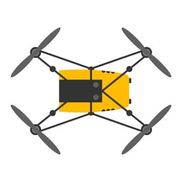Drone quadcopter vector isolated Stock Illustration