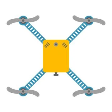 Drone quadcopter vector isolated Stock Illustration