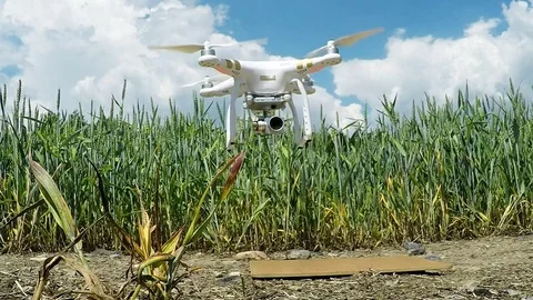 Drone quadrocopter with camera Stock Footage 72093007