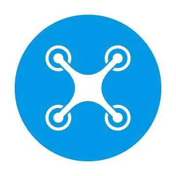 Drone quadrocopter icon vector for graphic design, logo, web site, social med Stock Illustration