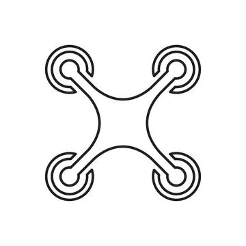 Drone quadrocopter icon vector for graphic design, logo, web site, social m.. Stock-Illustration
