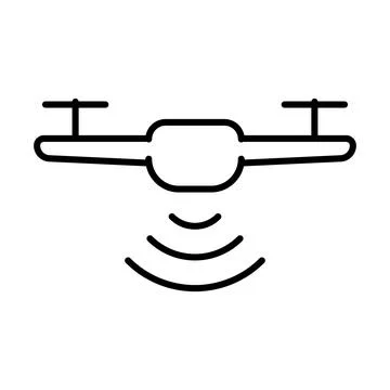 Drone with radar detection system delivery service concept  for graphic des.. Stock-Illustration