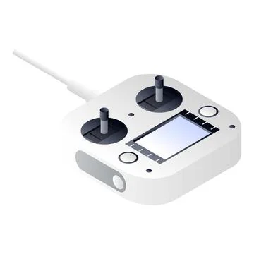 Drone radio remote control icon, isometric style Stock Illustration