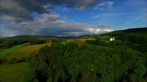 Drone Rainbow 2 Stock Footage 295156232