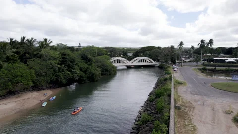 Drone rainbow bridge fly in Stock Footage 170029715