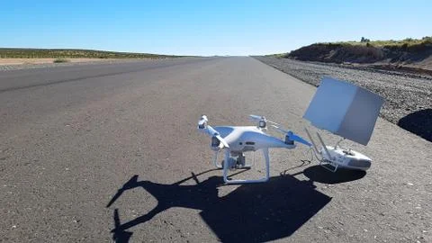 Drone ready to take off Stock Photos