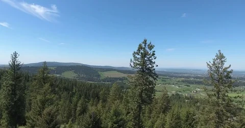 Drone Real Estate Fly To Horizon Stock Footage