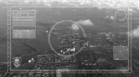 Drone reconnaisance Stock Footage 33803587