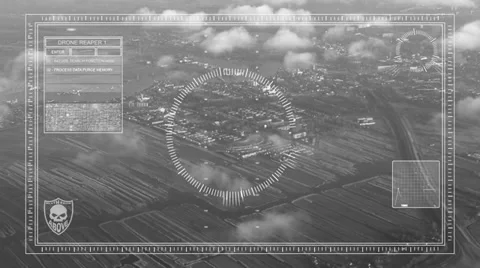 Drone reconnaissance Stock Footage 33803601
